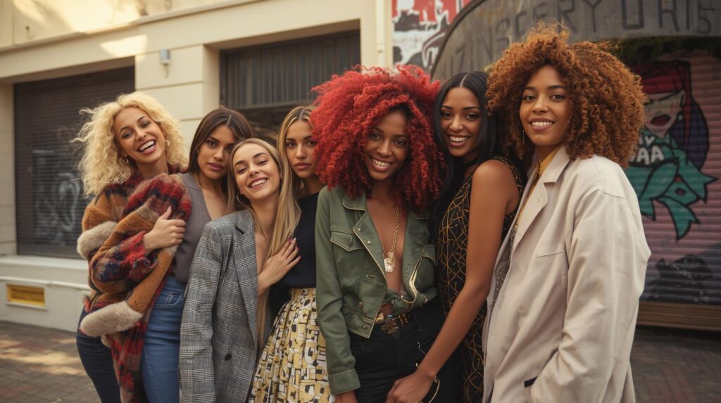 hair colour experts - women with varied hair colours