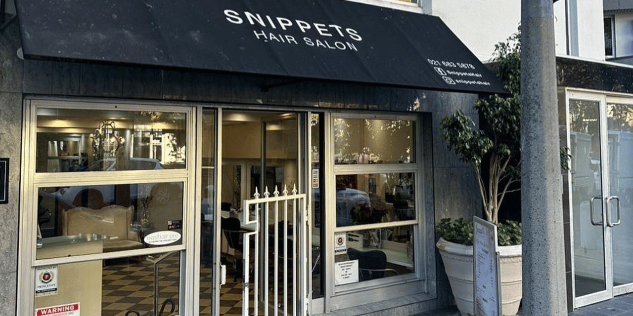 snippets hair salon claremont southern suburbs cape town entrance