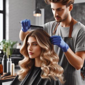 10 best hair salons in Cape Town - Hairstylist creating a balayage colour on a client