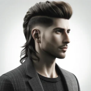 modern styled mullet on a fashion-forward individual - retro hairstyles