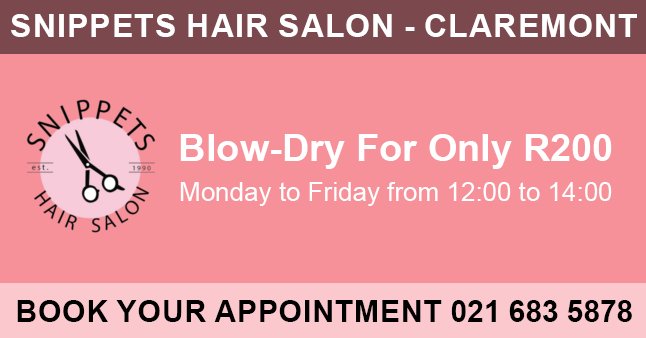 snippets hair salon blow-dry special