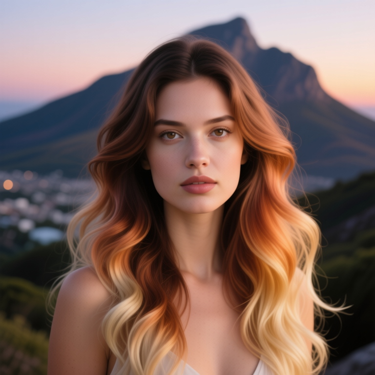 summer hair trends - woman with colour melting hair