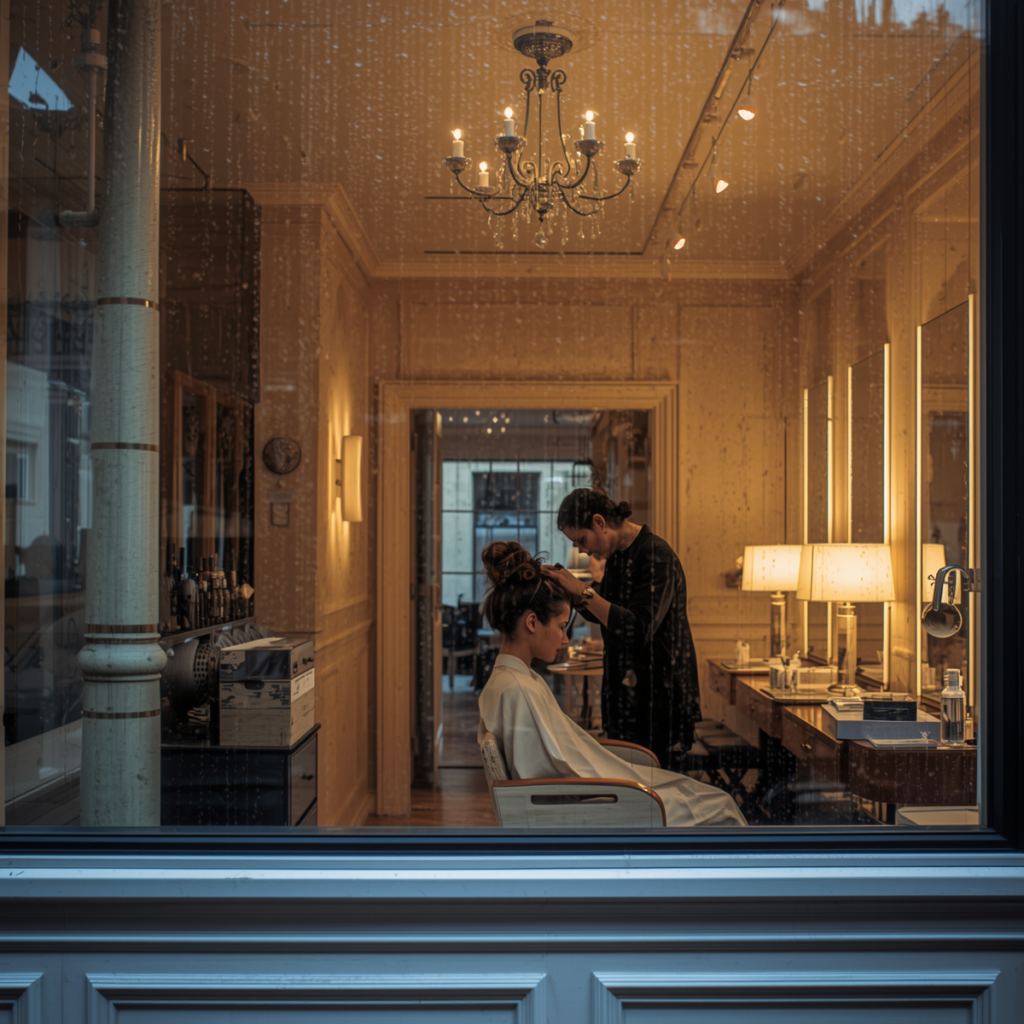 hairdresser - salon interior